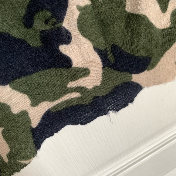 Zadig & Voltaire Crisp Print Crew Neck Cashmere Sweater [Size Large] - Picture 5 of 6